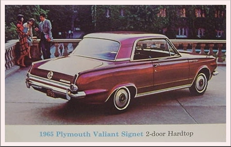1965 Valiant 2 Door Hardtop Coupe